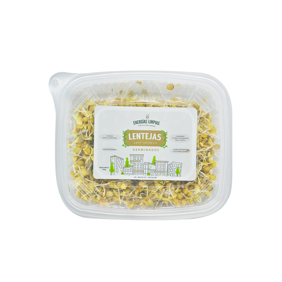 Germinados de Lenteja natural - Energías Limpias